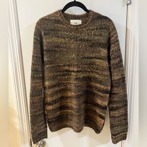 Folk Men's Earth-Toned Crewneck Sweater, Small